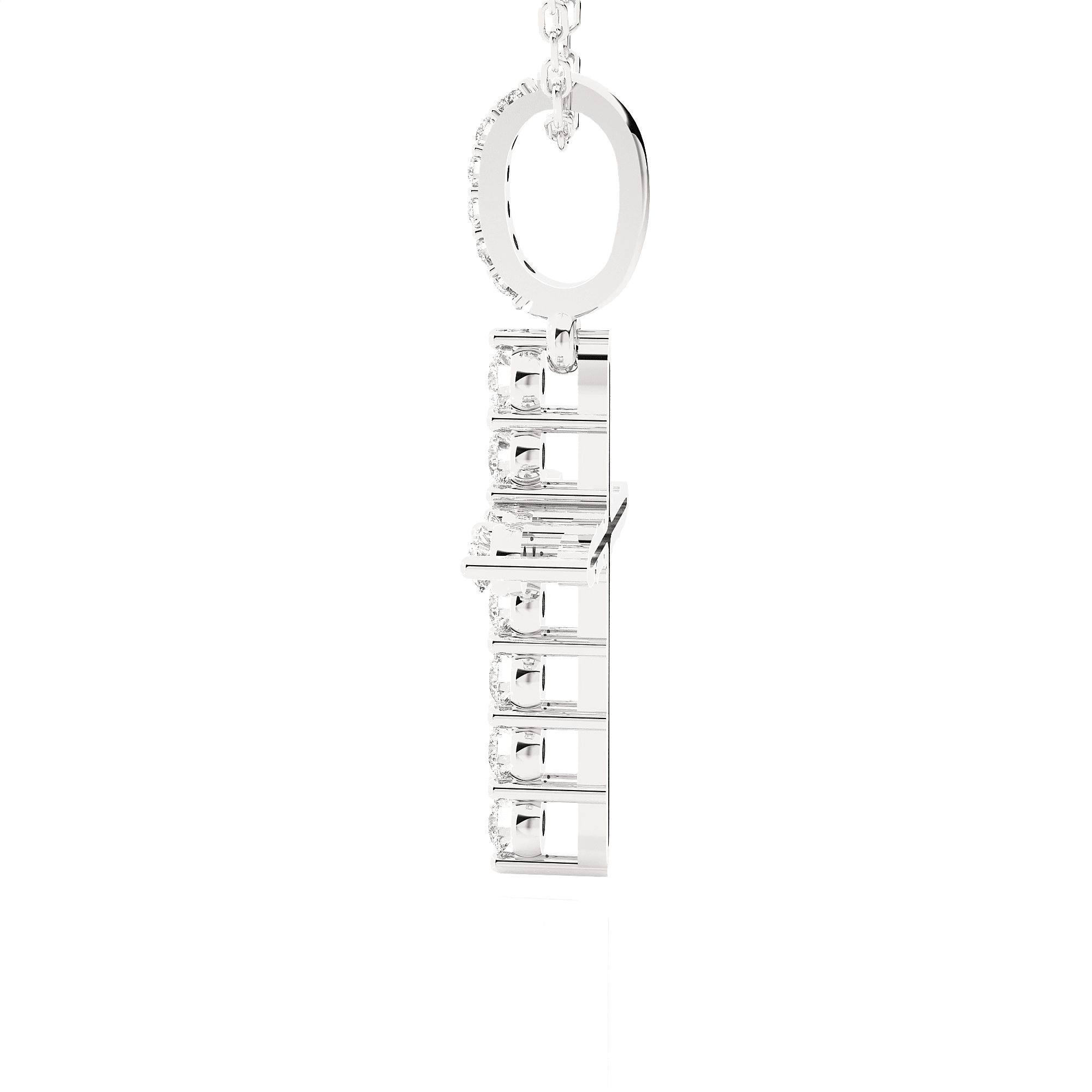 1/3  ctw Round Lab Grown Diamond Cross Pendant