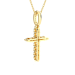 1/3  ctw Round Lab Grown Diamond Cross Pendant