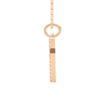 1/10  ctw Round Lab Grown Diamond Cross Pendant
