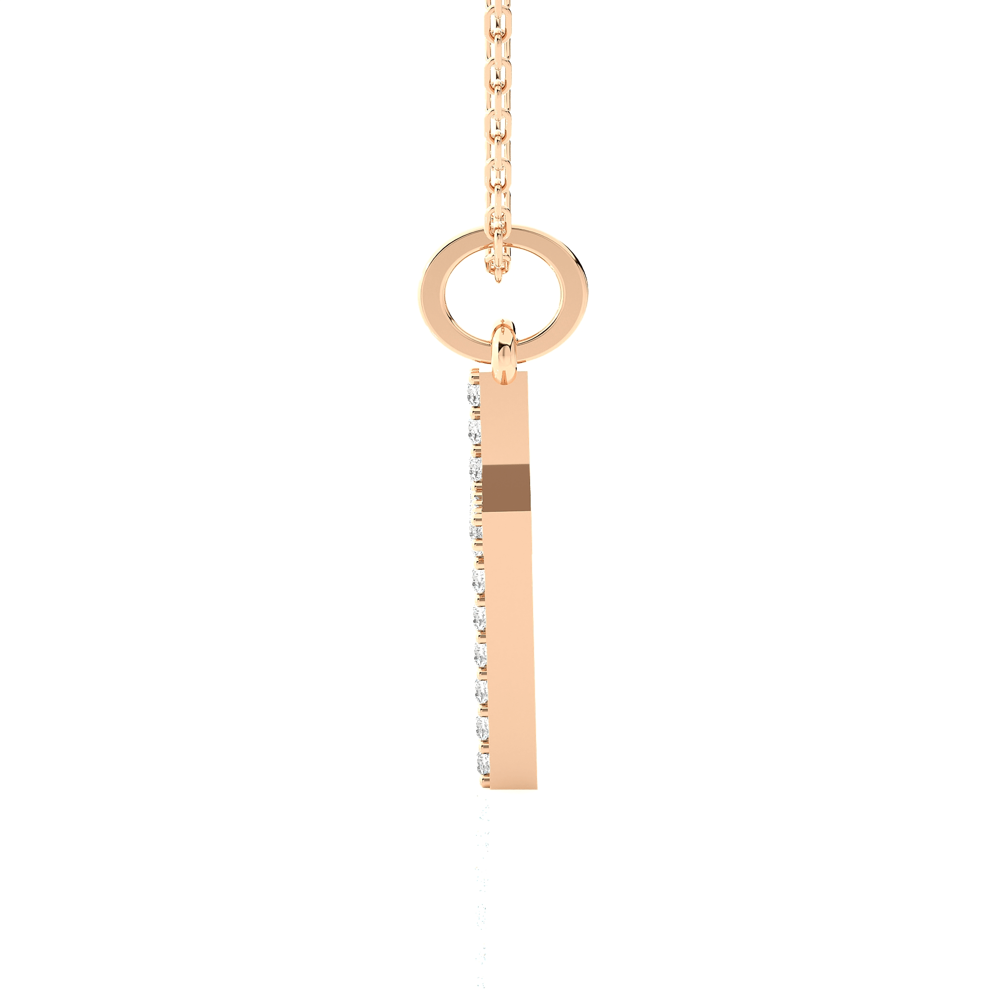 1/10  ctw Round Lab Grown Diamond Cross Pendant