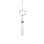 1/10  ctw Round Lab Grown Diamond Cross Pendant