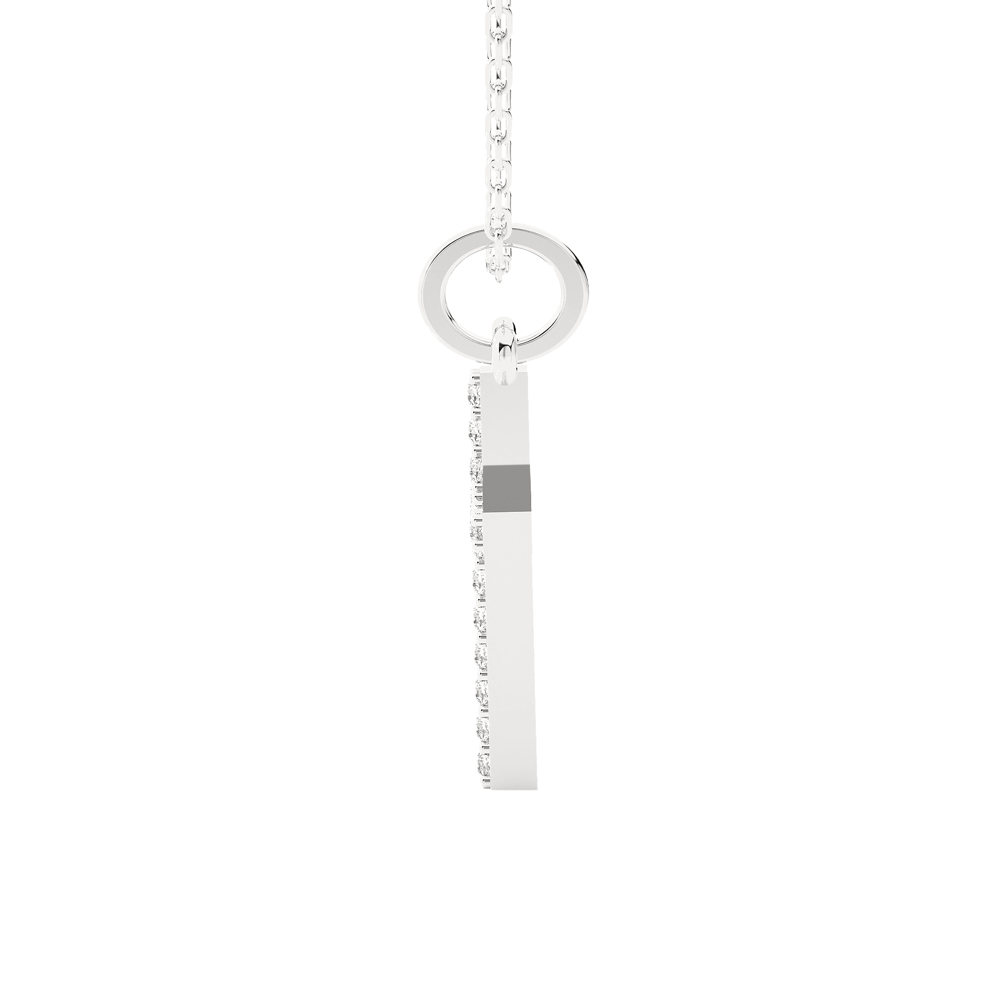1/10  ctw Round Lab Grown Diamond Cross Pendant
