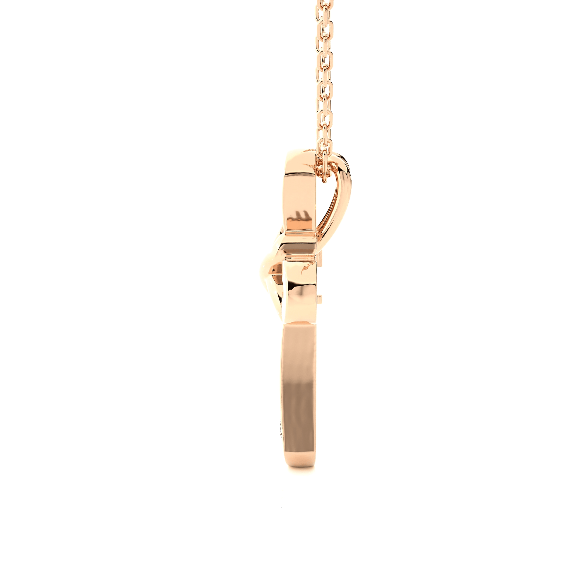 1/10  ctw Round Lab Grown Diamond Cross Pendant