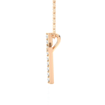 1/8  ctw Round Lab Grown Diamond Cross Pendant