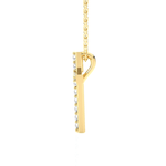 1/8  ctw Round Lab Grown Diamond Cross Pendant