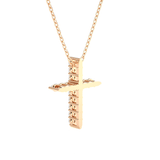 1/6  ctw Round Lab Grown Diamond Cross Pendant