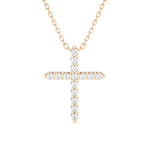 1/6  ctw Round Lab Grown Diamond Cross Pendant