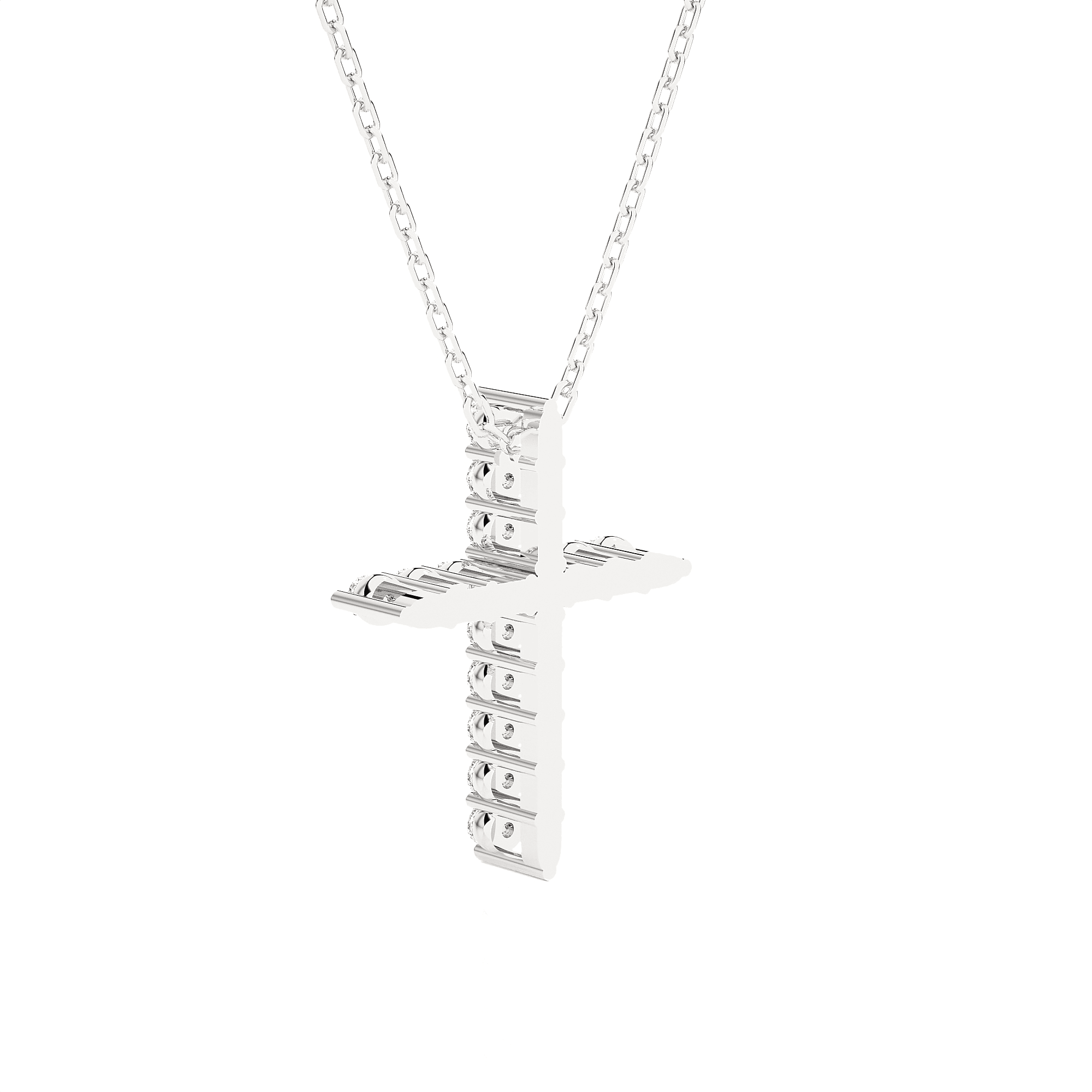1/6  ctw Round Lab Grown Diamond Cross Pendant