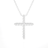 1/6  ctw Round Lab Grown Diamond Cross Pendant