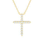 1/6  ctw Round Lab Grown Diamond Cross Pendant