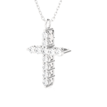 1/3  ctw Round Lab Grown Diamond Cross Pendant