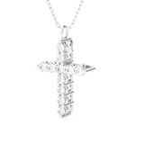 1/3  ctw Round Lab Grown Diamond Cross Pendant