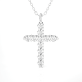 1/3  ctw Round Lab Grown Diamond Cross Pendant