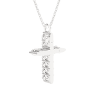 1/3  ctw Round Lab Grown Diamond Cross Pendant