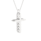 1/3  ctw Round Lab Grown Diamond Cross Pendant