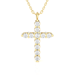1/3  ctw Round Lab Grown Diamond Cross Pendant