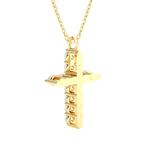 1/3  ctw Round Lab Grown Diamond Cross Pendant