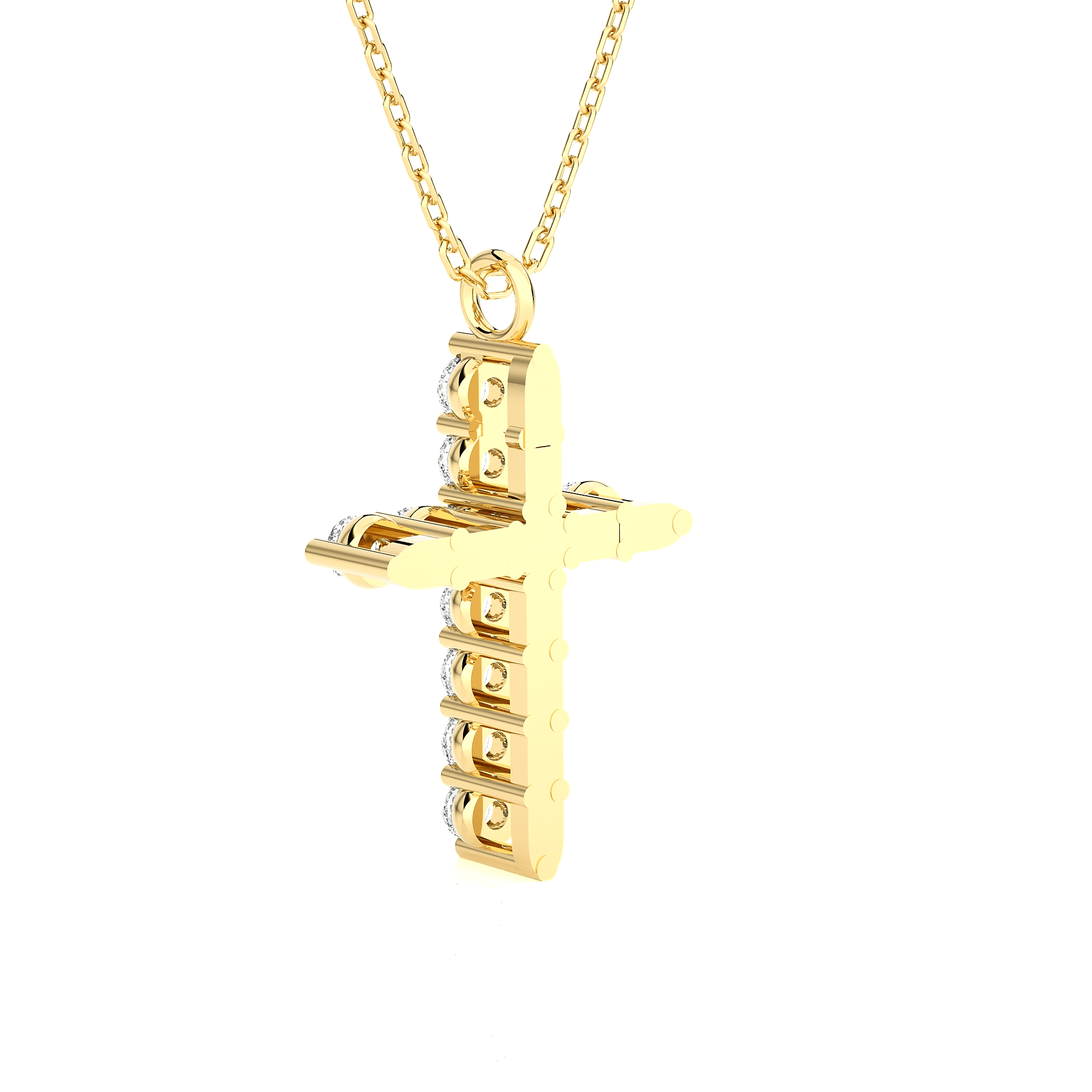 1/3  ctw Round Lab Grown Diamond Cross Pendant