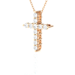 1/3  ctw Round Lab Grown Diamond Cross Pendant