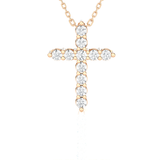 1/3  ctw Round Lab Grown Diamond Cross Pendant