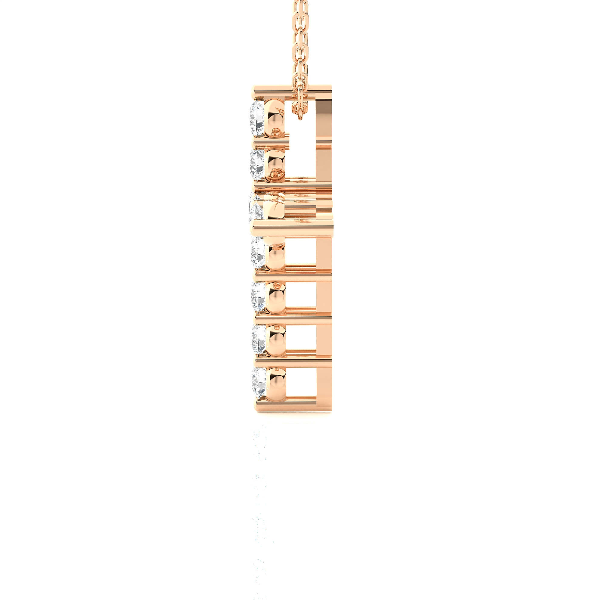1/3  ctw Round Lab Grown Diamond Cross Pendant