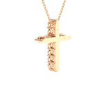 1/3  ctw Round Lab Grown Diamond Cross Pendant