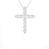 1/3  ctw Round Lab Grown Diamond Cross Pendant