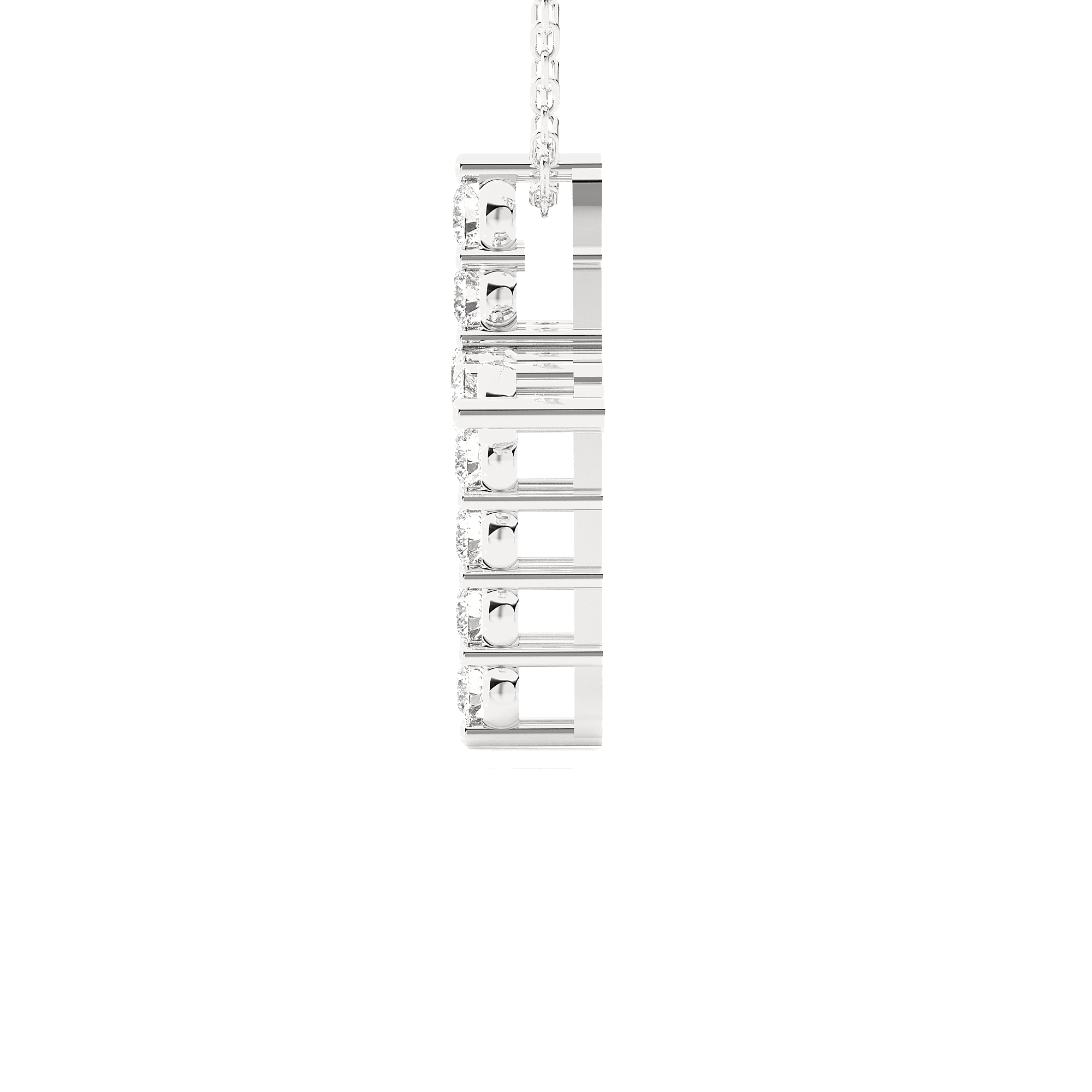 1/3  ctw Round Lab Grown Diamond Cross Pendant