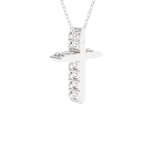 1/3  ctw Round Lab Grown Diamond Cross Pendant