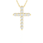 1/3  ctw Round Lab Grown Diamond Cross Pendant