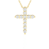 1/3  ctw Round Lab Grown Diamond Cross Pendant