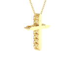 1/3  ctw Round Lab Grown Diamond Cross Pendant