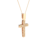 7/8  ctw Round Lab Grown Diamond Cross Pendant