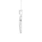 7/8  ctw Round Lab Grown Diamond Cross Pendant