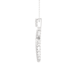 7/8  ctw Round Lab Grown Diamond Cross Pendant