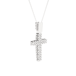 7/8  ctw Round Lab Grown Diamond Cross Pendant