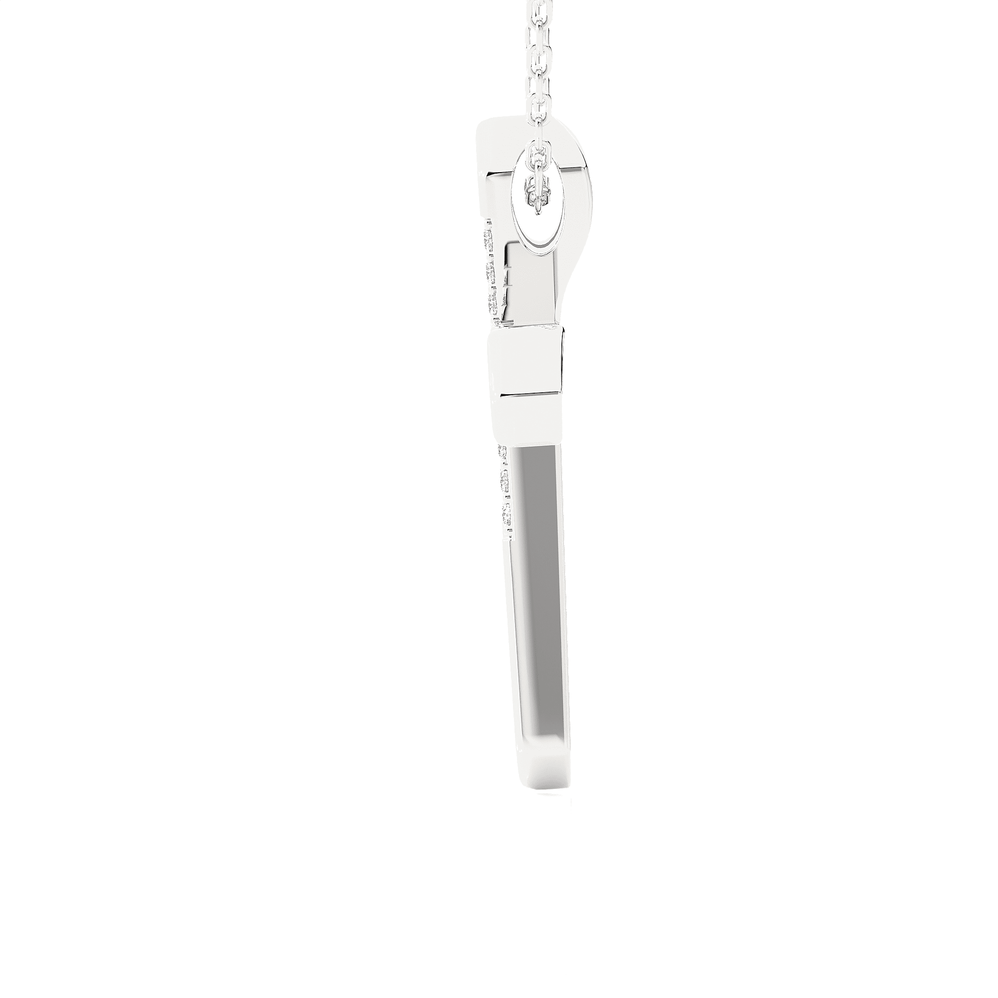 1/8  ctw Round Lab Grown Diamond Cross Pendant