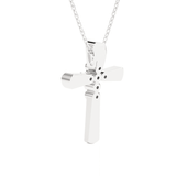 1/10  ctw Round Lab Grown Diamond Cross Pendant
