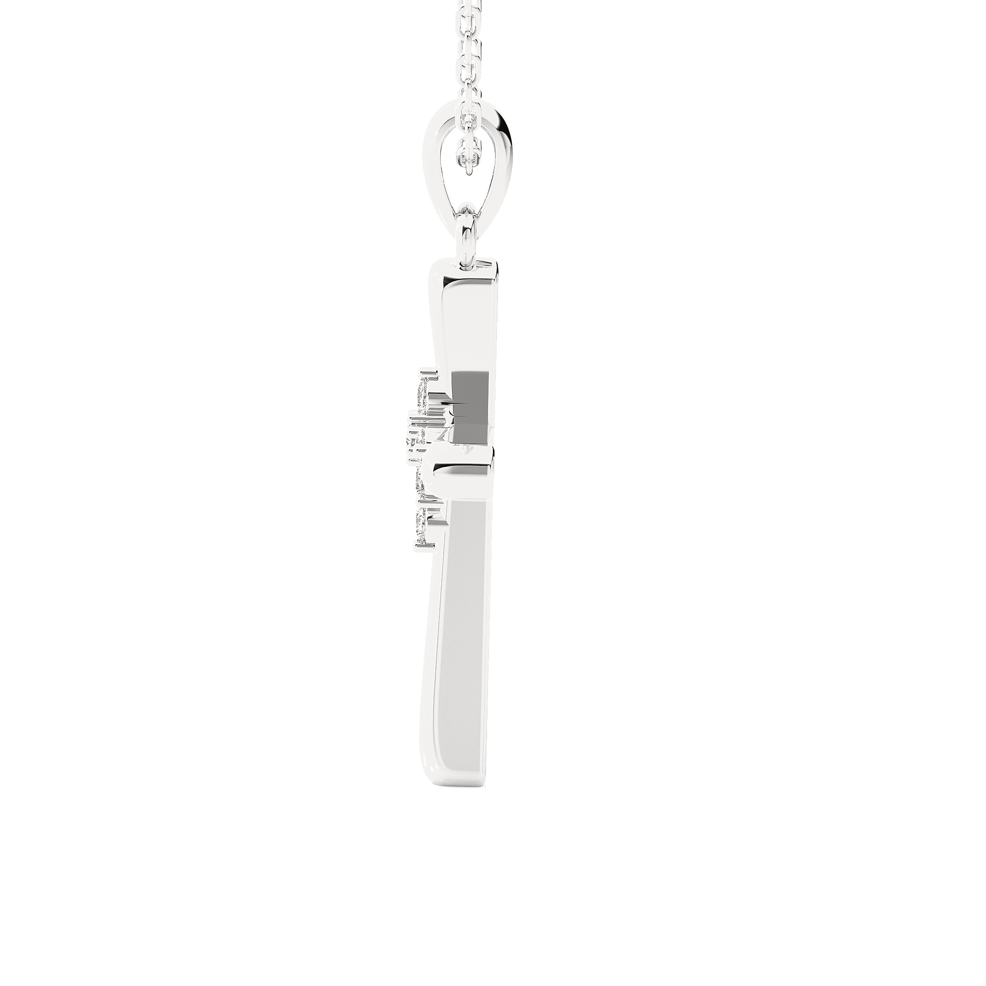 1/20  ctw Round Lab Grown Diamond Cross Pendant