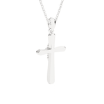 1/20  ctw Round Lab Grown Diamond Cross Pendant