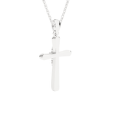 1/20  ctw Round Lab Grown Diamond Cross Pendant