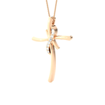 1/20  ctw Round Lab Grown Diamond Cross Pendant