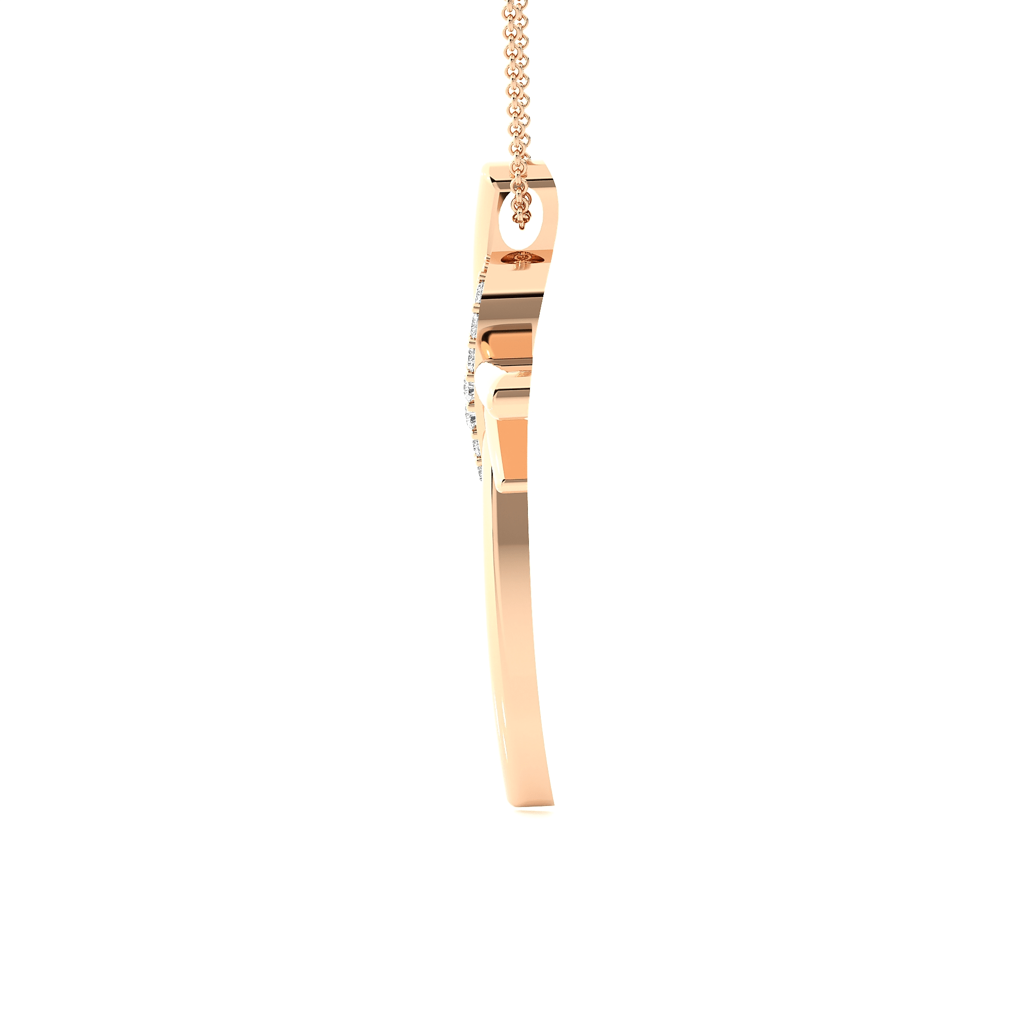 1/20  ctw Round Lab Grown Diamond Cross Pendant