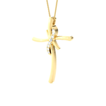 1/20  ctw Round Lab Grown Diamond Cross Pendant