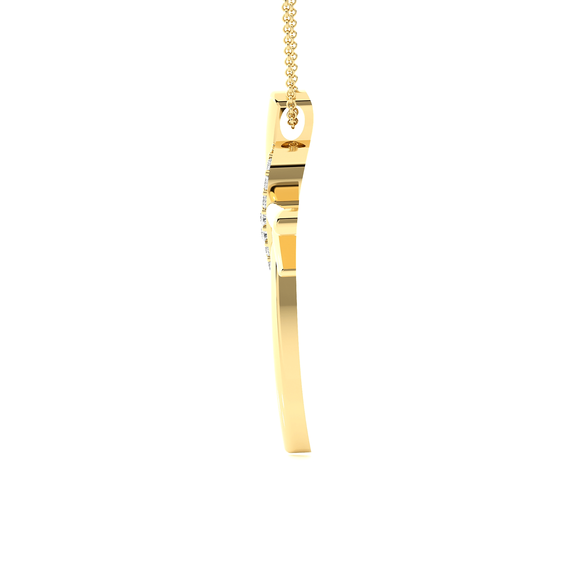 1/20  ctw Round Lab Grown Diamond Cross Pendant