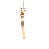 1/4  ctw Round Lab Grown Diamond Cross Pendant
