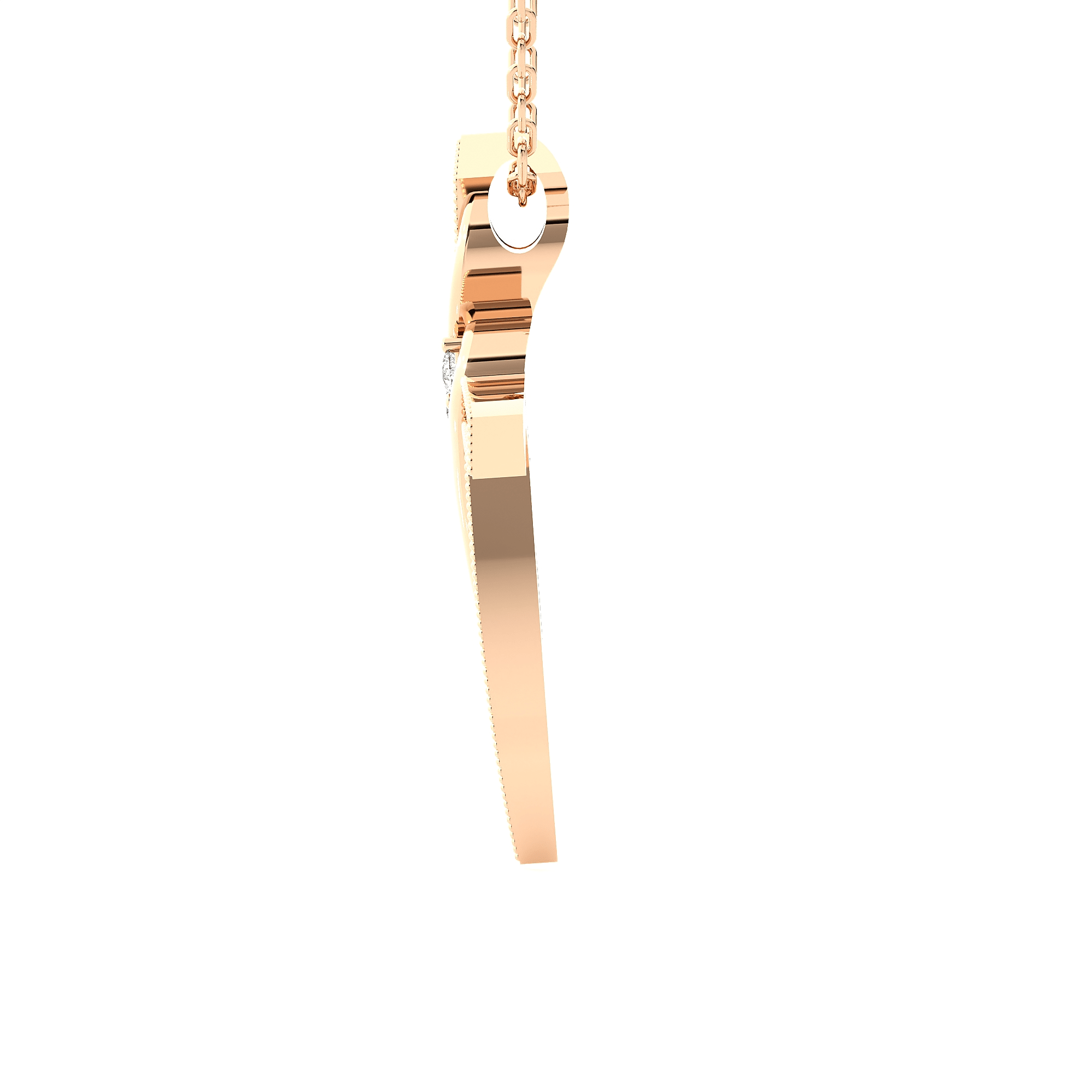 1/4  ctw Round Lab Grown Diamond Cross Pendant