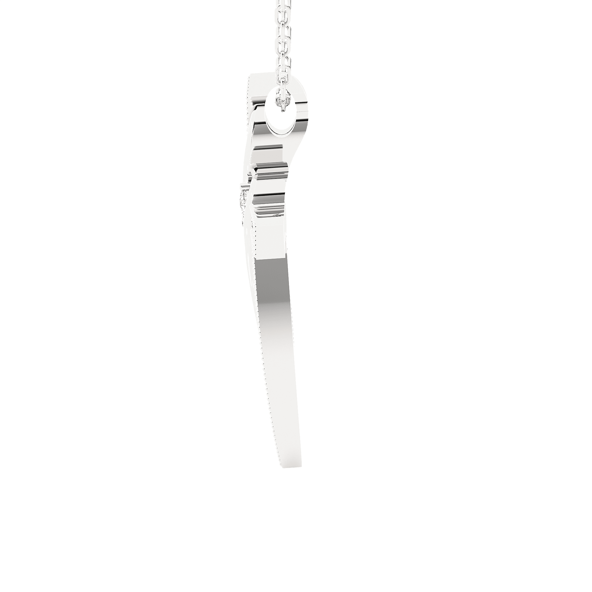 1/4  ctw Round Lab Grown Diamond Cross Pendant