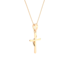 1/20  ctw Round Lab Grown Diamond Cross Pendant