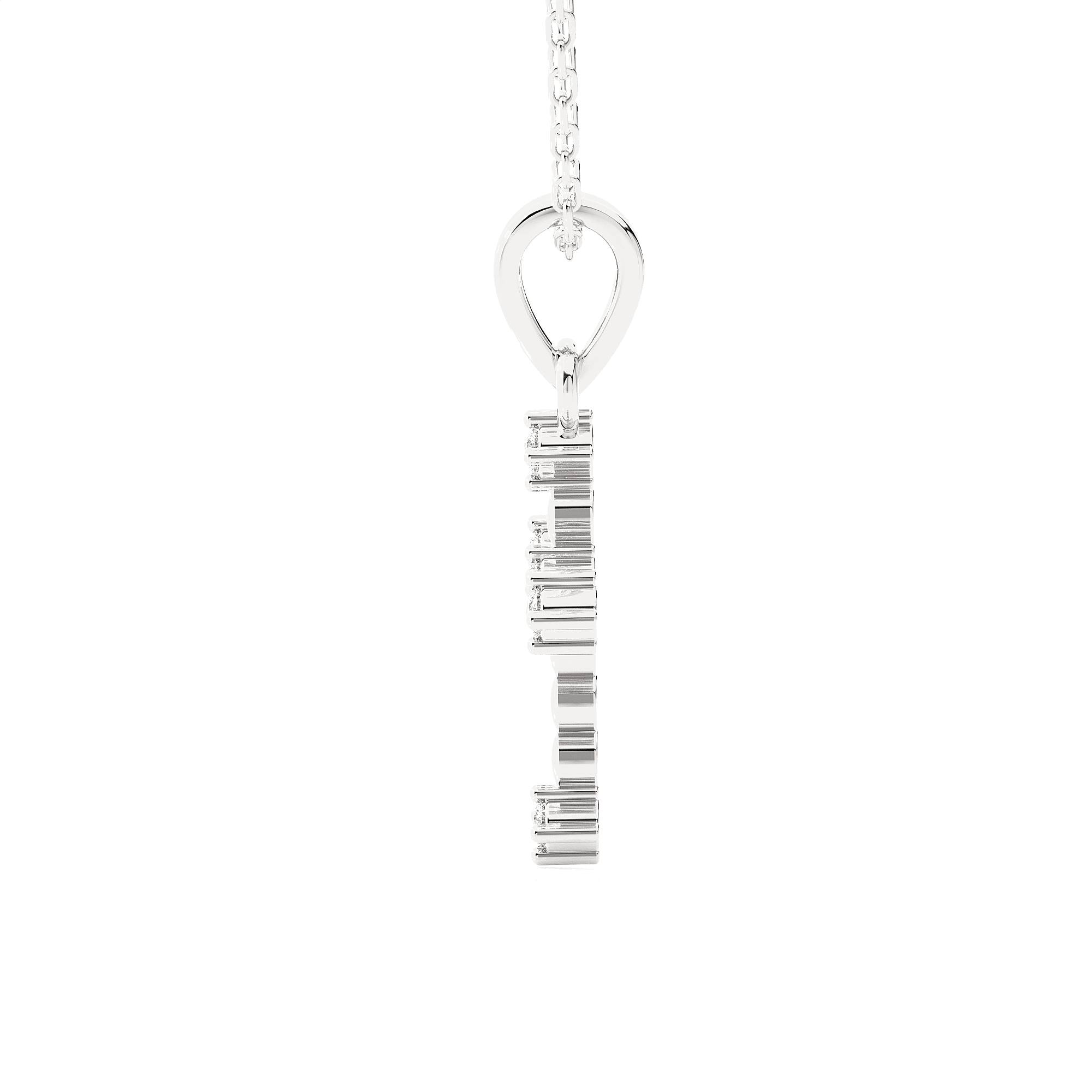 1/20  ctw Round Lab Grown Diamond Cross Pendant